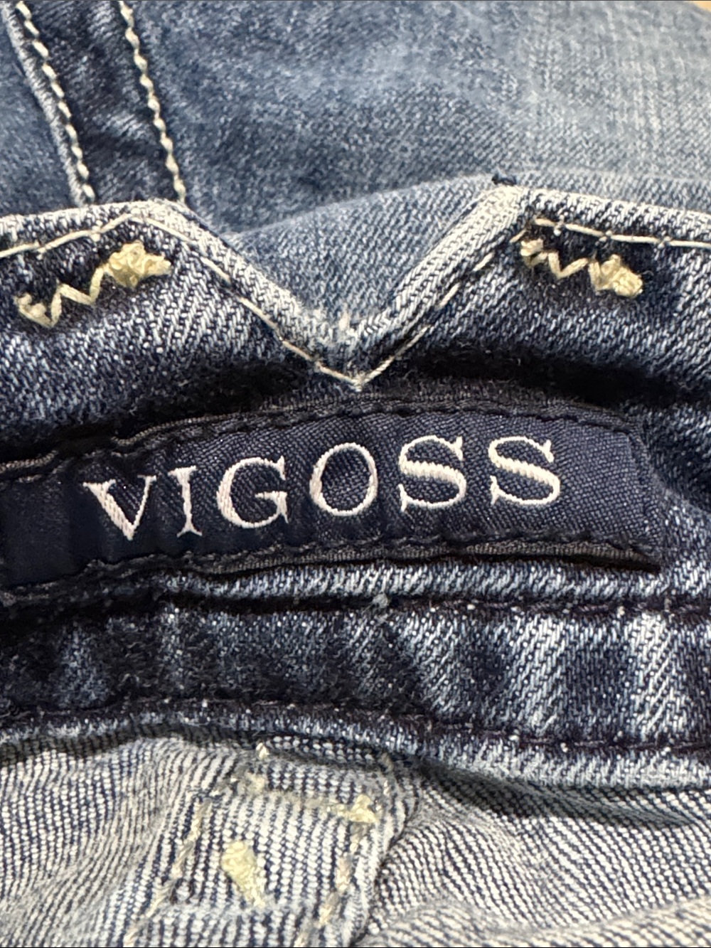 Vigoss Women's Medium Blue Bootcut Jeans with Embroidered Pockets - Picture 4 of 5